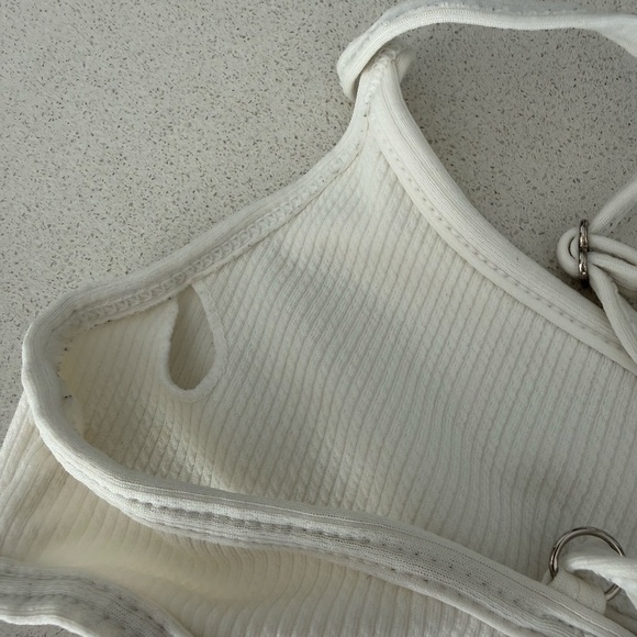 Ribbed V Wired Cami Bikini Top - Picture 8 of 9